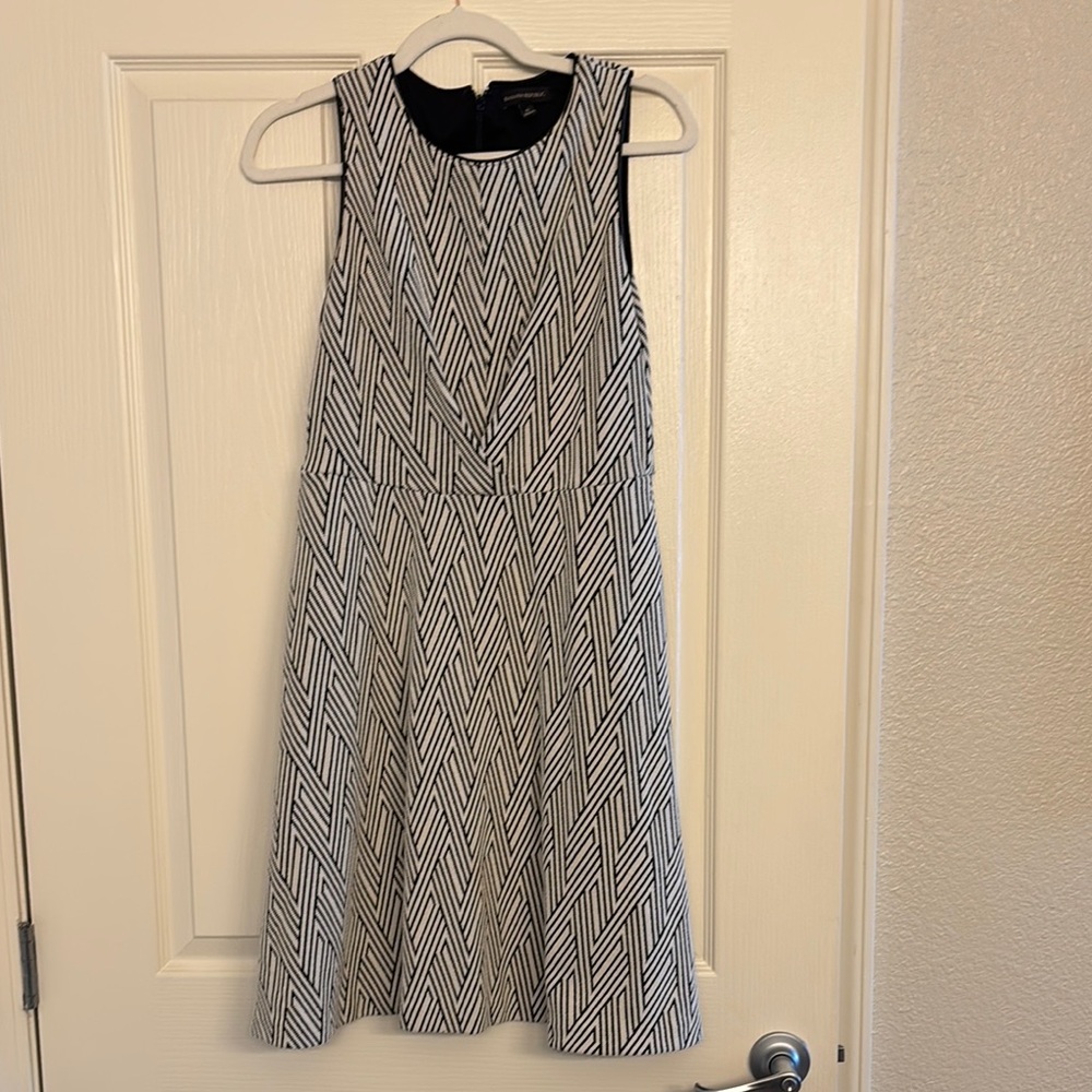 Black and White Patterned Dress